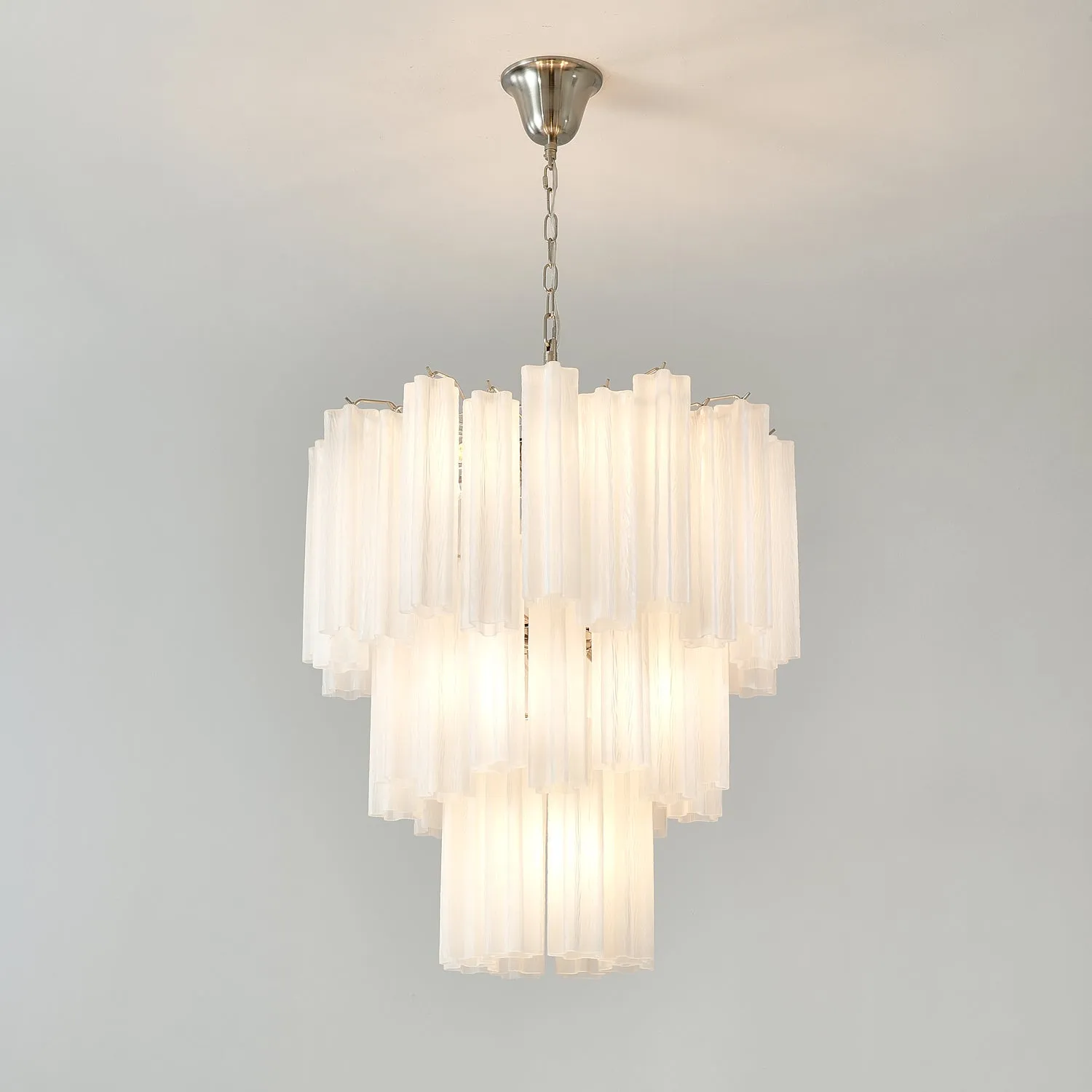 Frosted Glass Tubes Chandelier