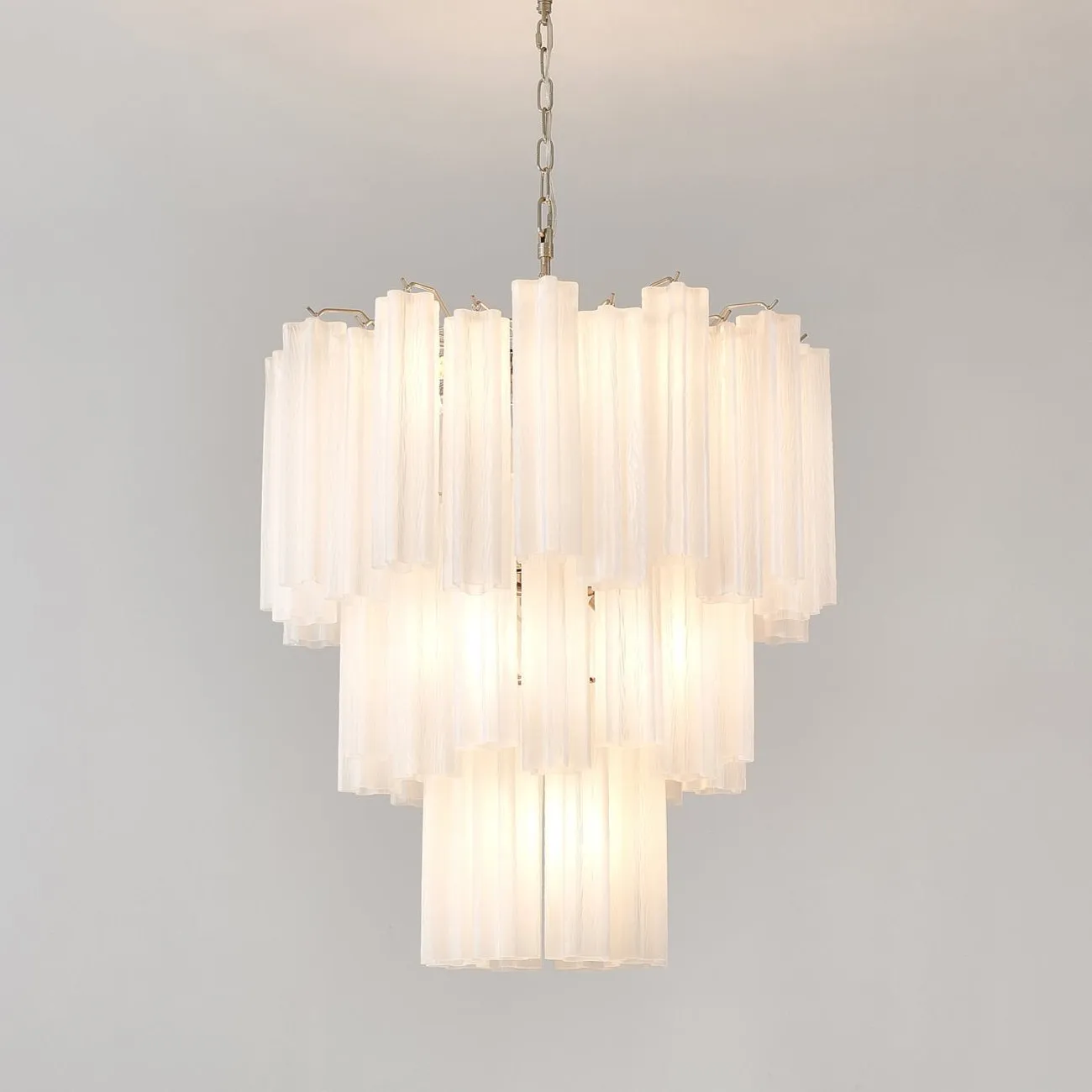 Frosted Glass Tubes Chandelier