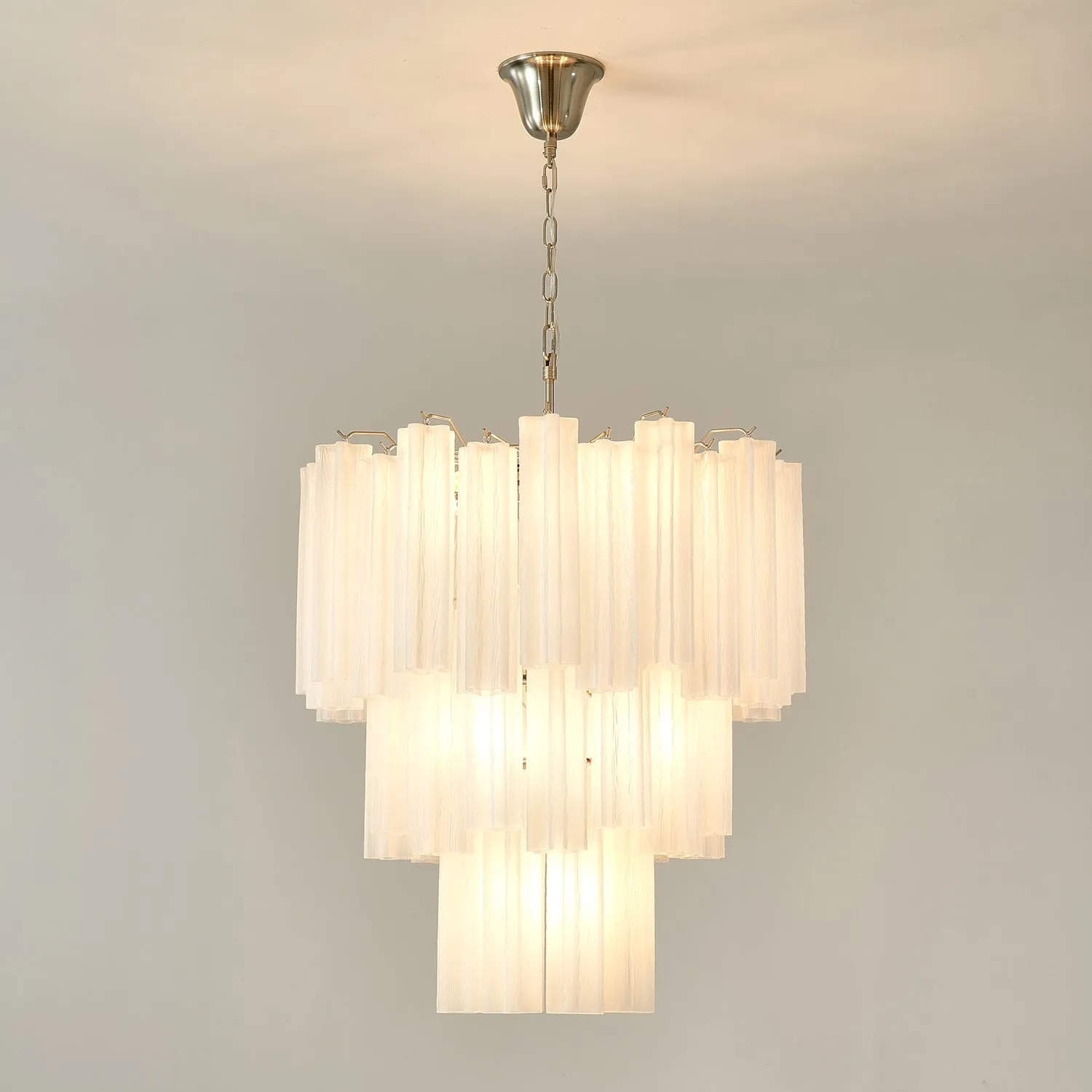 Frosted Glass Tubes Chandelier