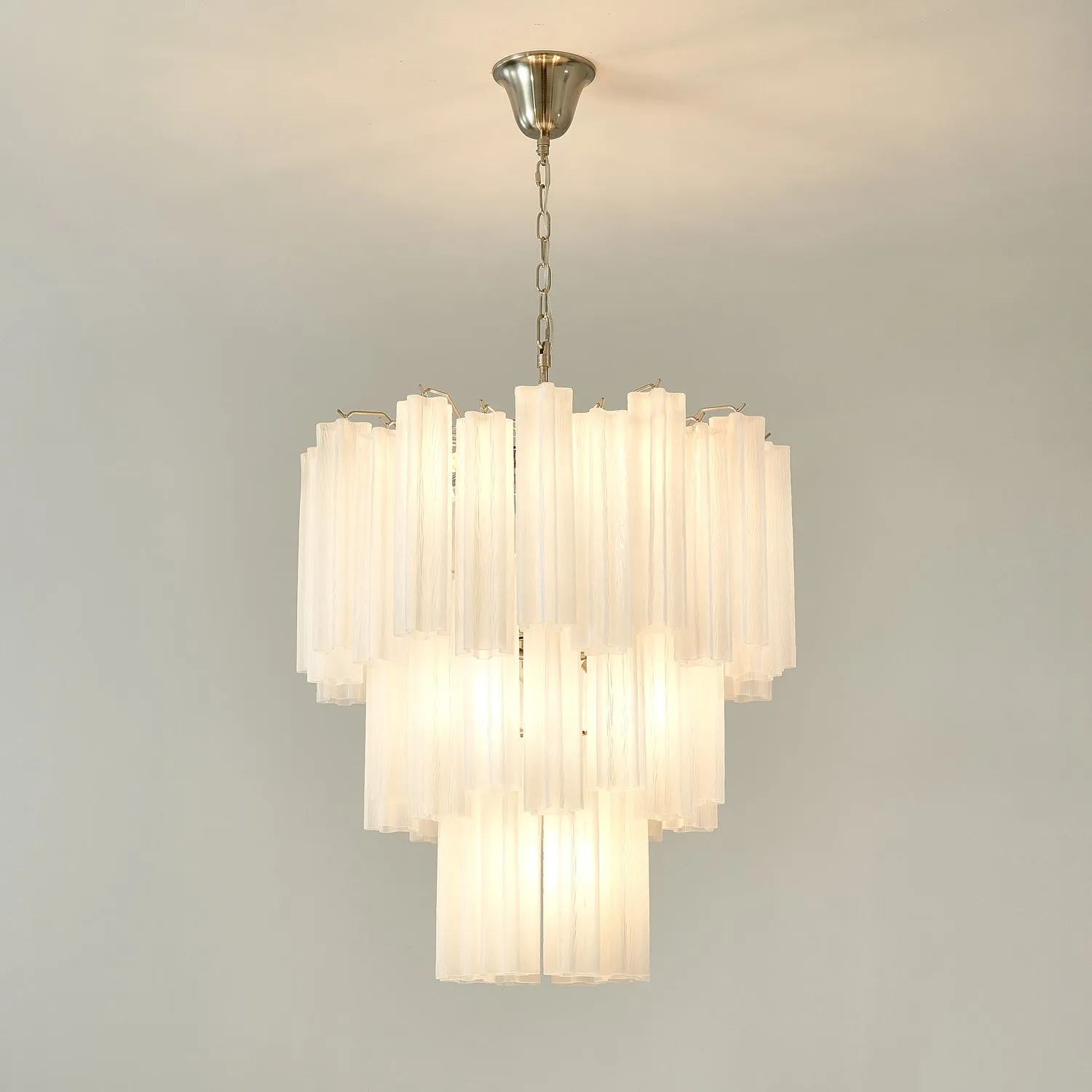 Frosted Glass Tubes Chandelier