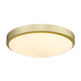 Gabi BCB 13" Flush Mount in Brushed Champagne Bronze with Opal Glass