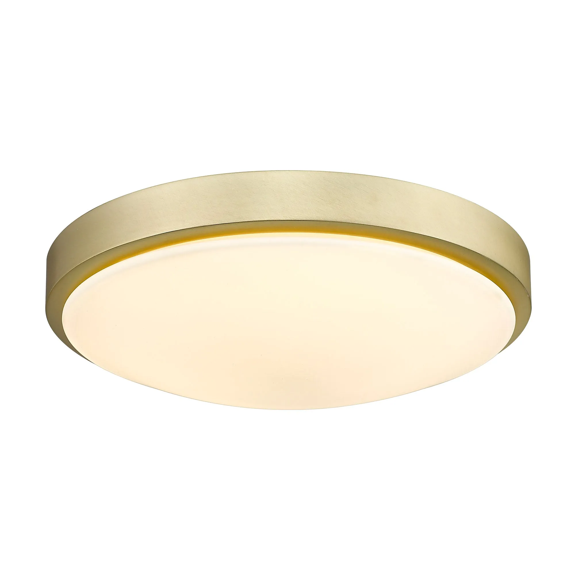 Gabi BCB 13" Flush Mount in Brushed Champagne Bronze with Opal Glass