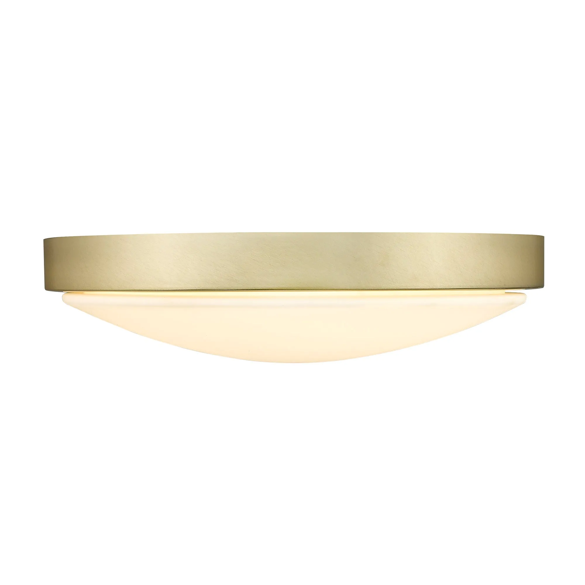 Gabi BCB 13" Flush Mount in Brushed Champagne Bronze with Opal Glass