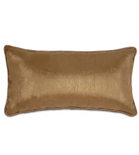 Gallina Metallic Gold Lumbar Pillow Cover 11x21