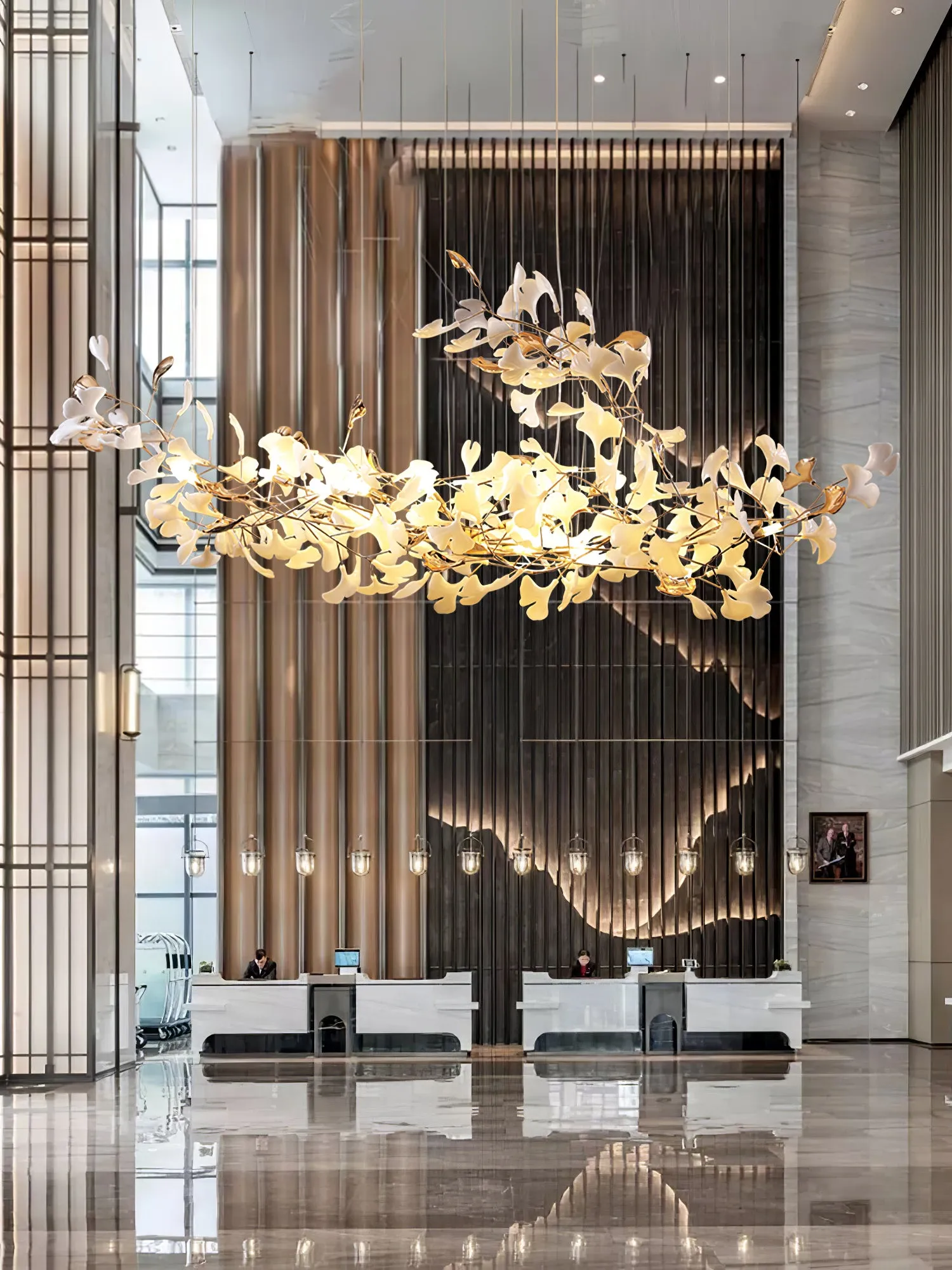 Ginkgo Cloud Chandelier