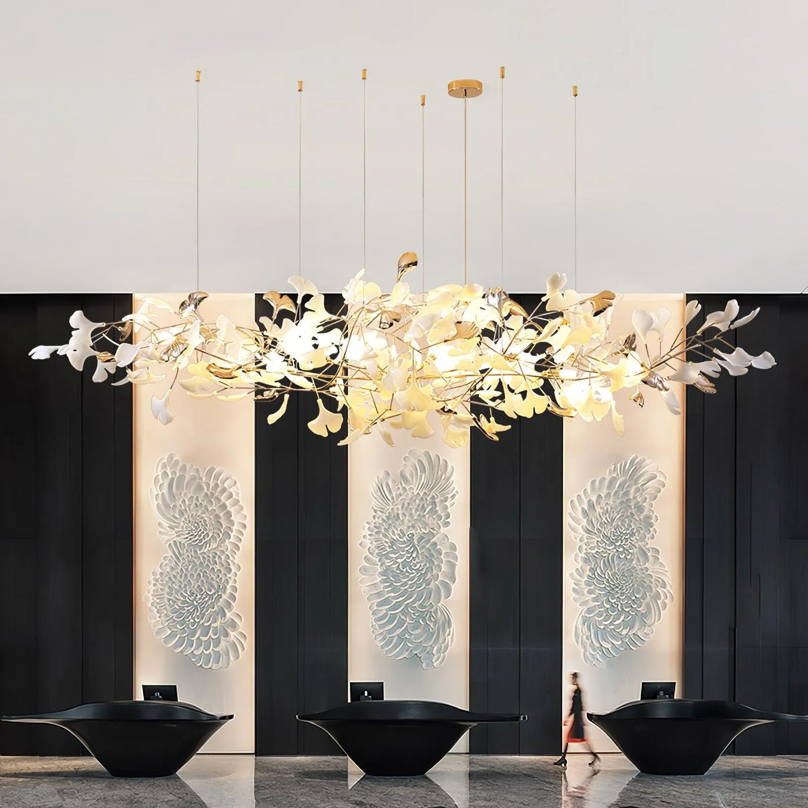 Ginkgo Cloud Chandelier