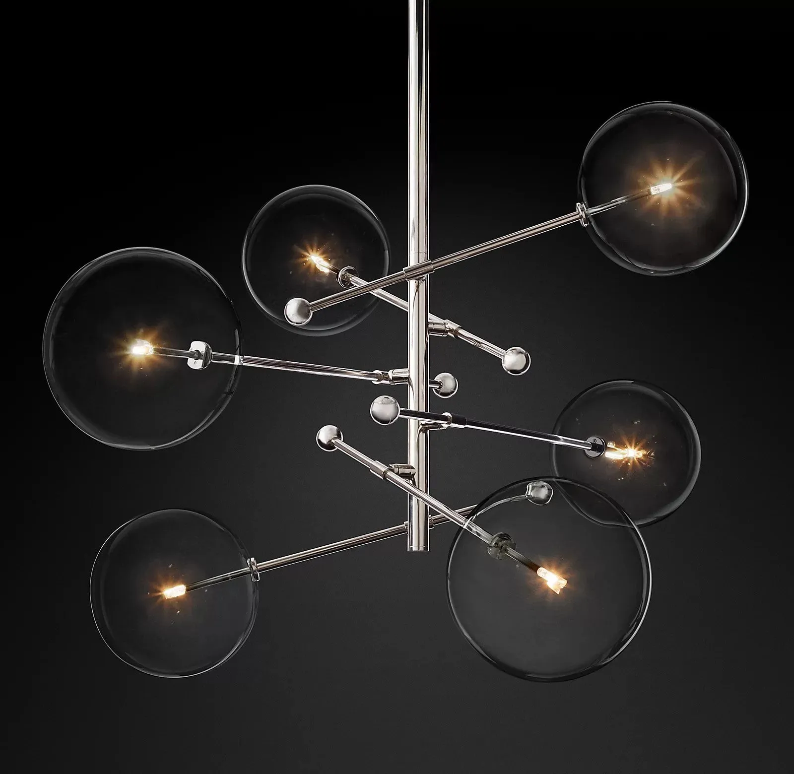 Glass Globe Mobile Chandelier