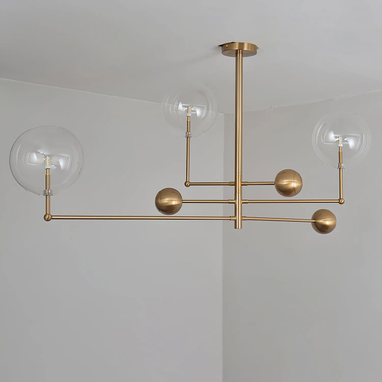 Glass Globe Mobile Chandelier