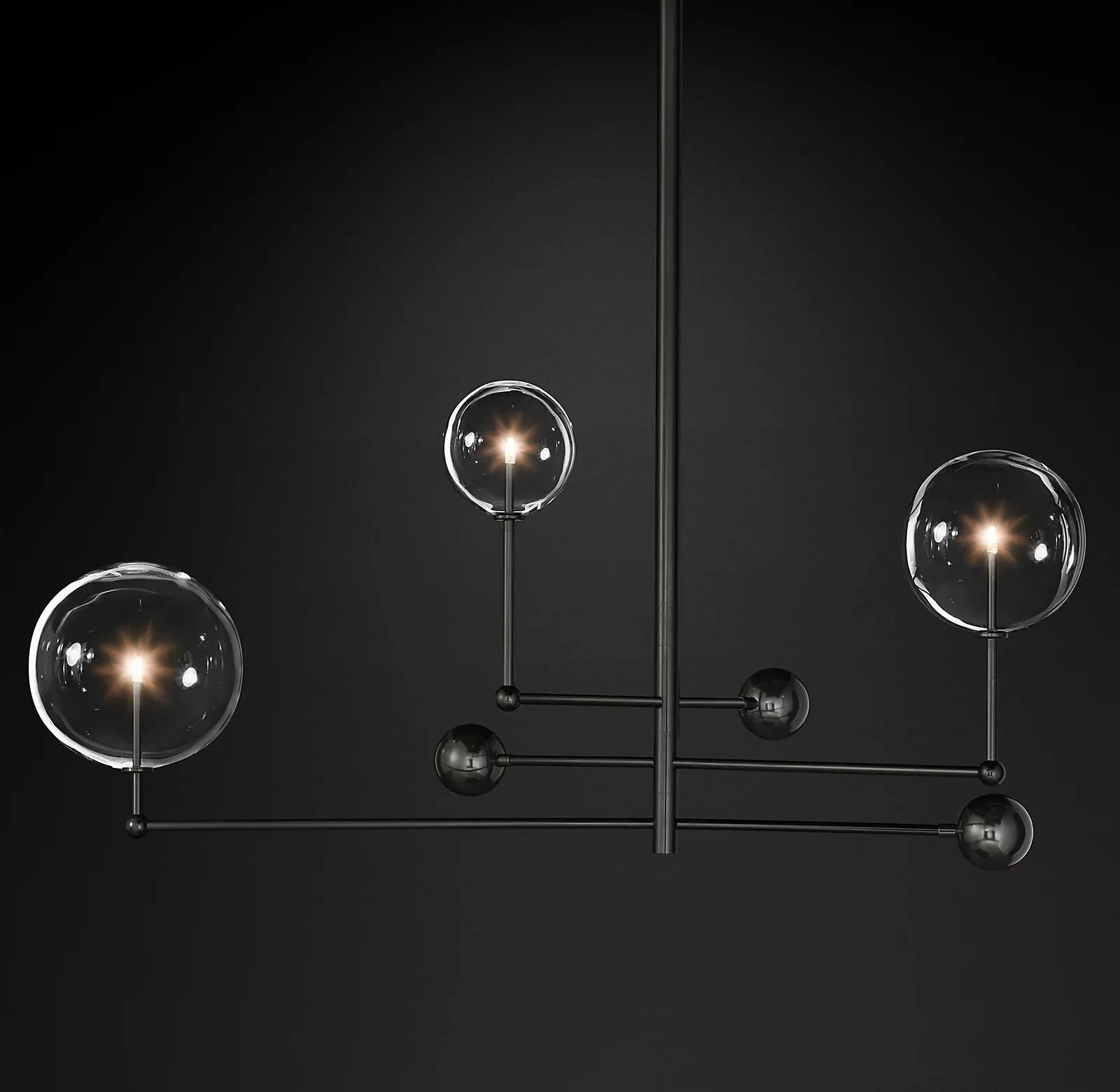 Glass Globe Mobile Chandelier