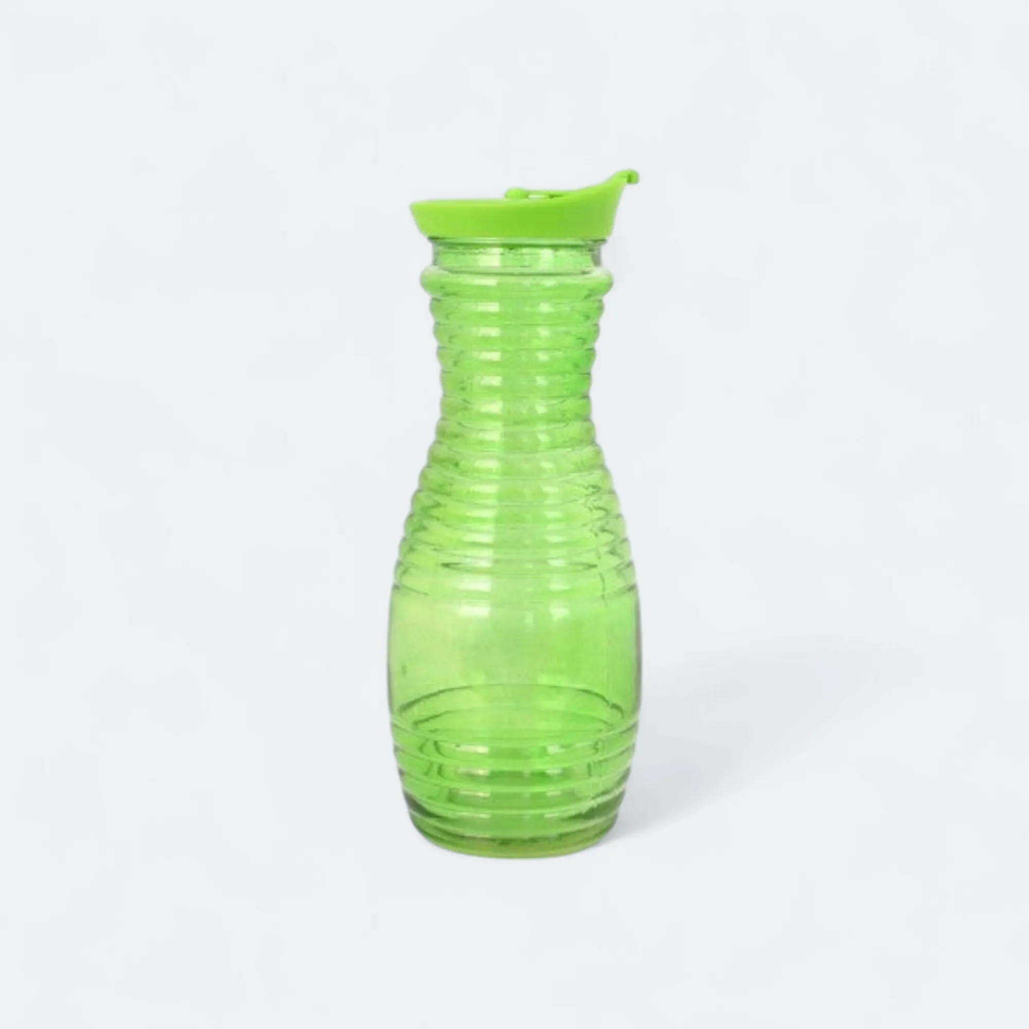 Glass Water Bottle with Plastic Lid 28x8cm