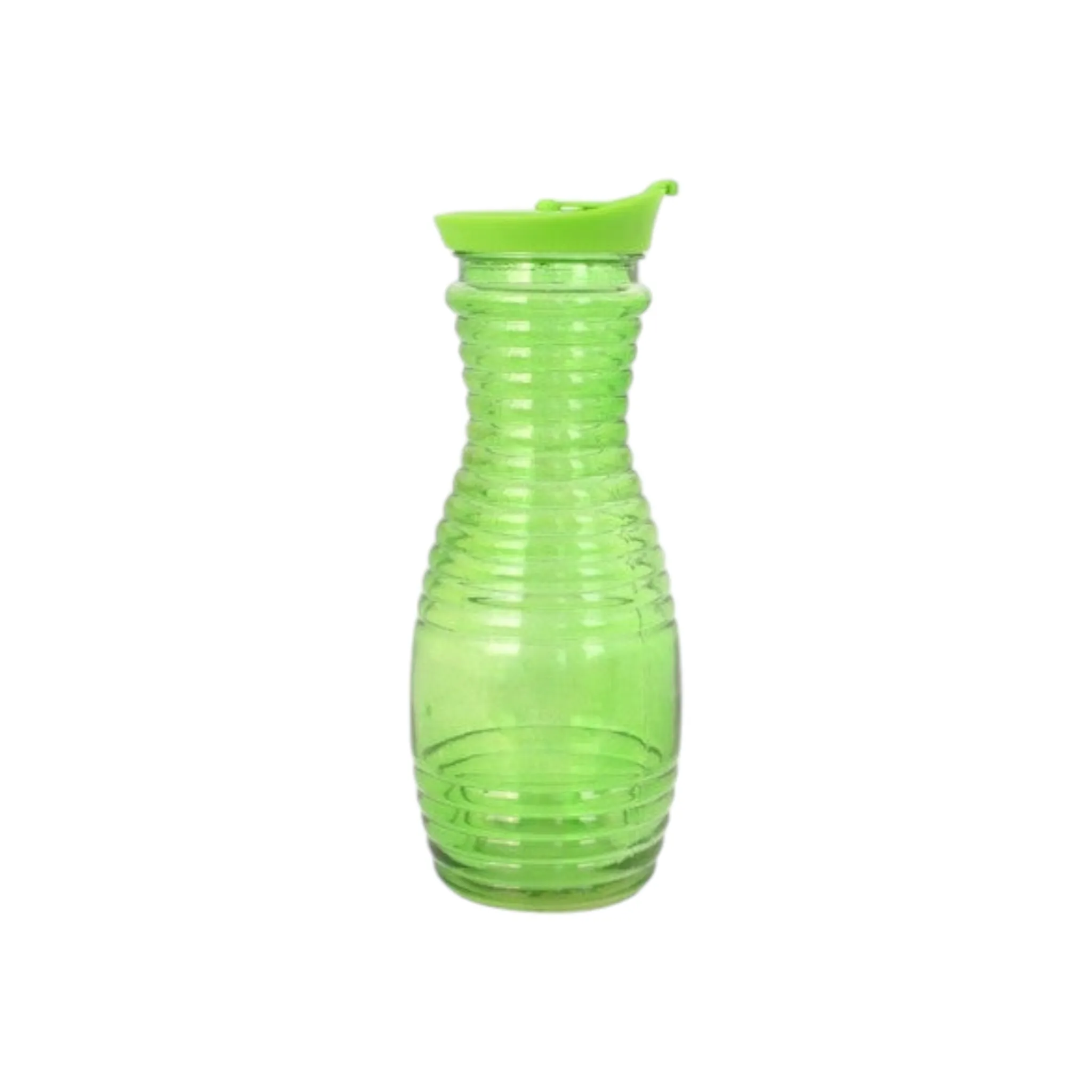 Glass Water Bottle with Plastic Lid 28x8cm