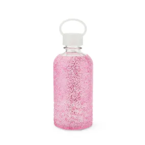 Glimmer: Pink Glitter Silicone Water Bottle