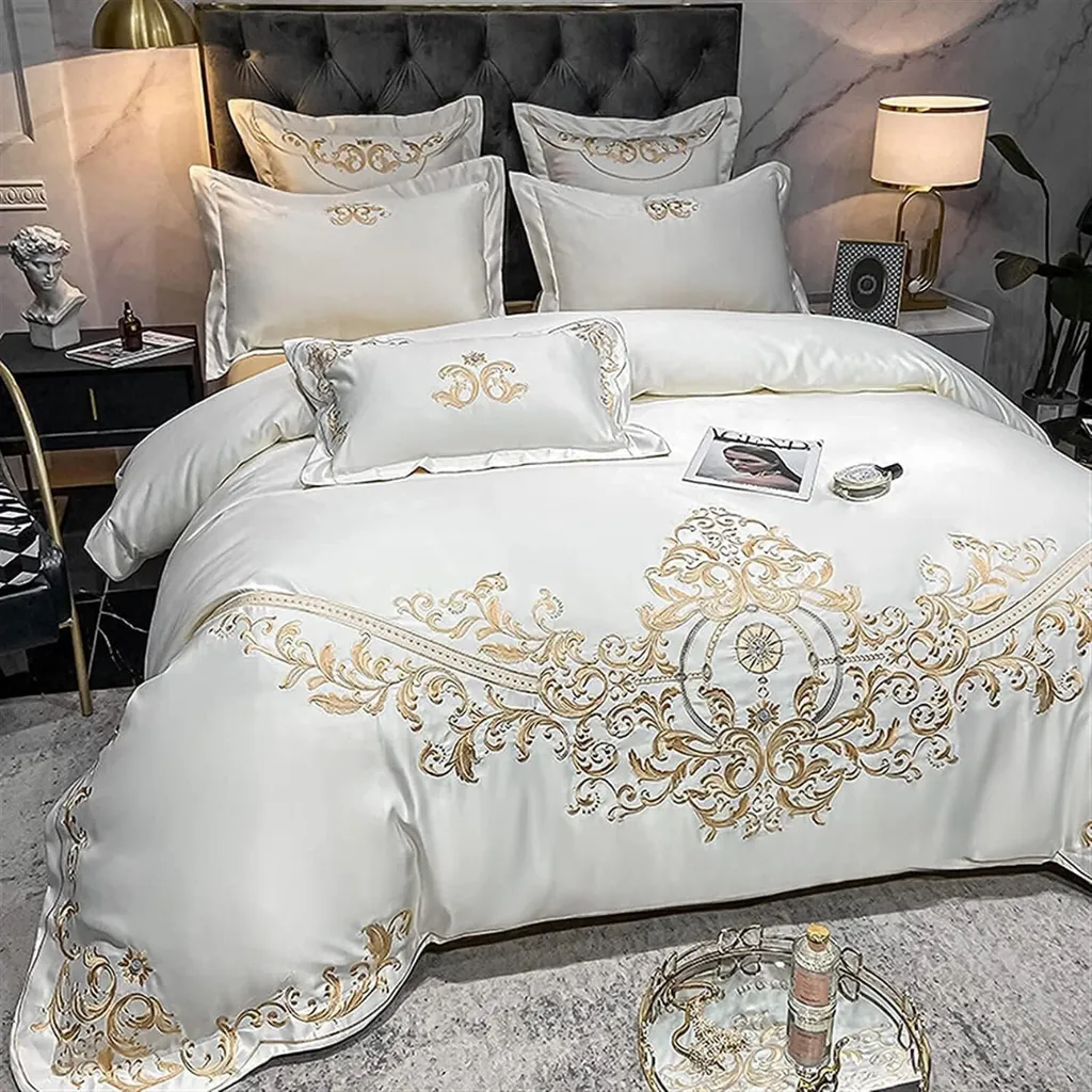 Gold Embroidery Duvet Set