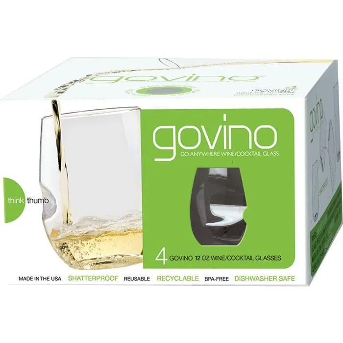 Govino Wine Glass 12 Oz 4 Pk