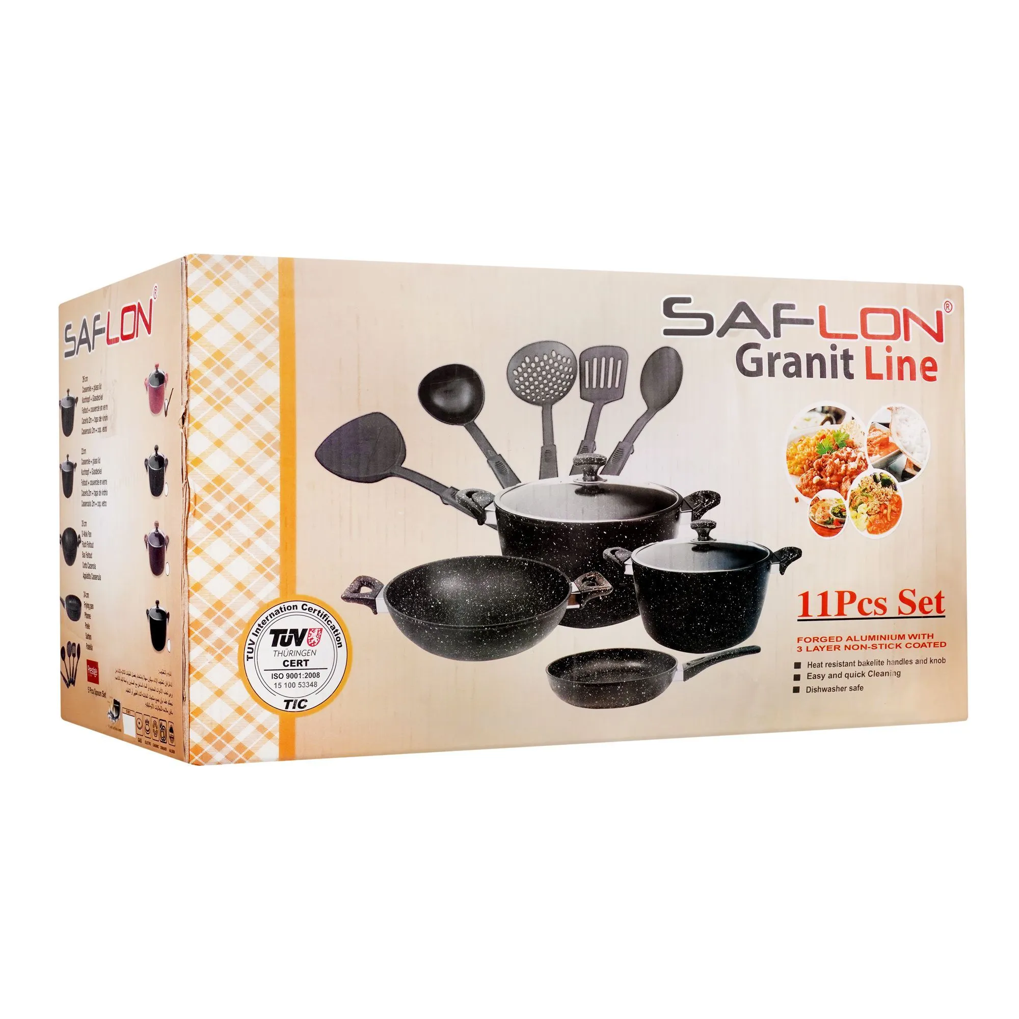 Granite Cookware Set 11pcs Charcoal