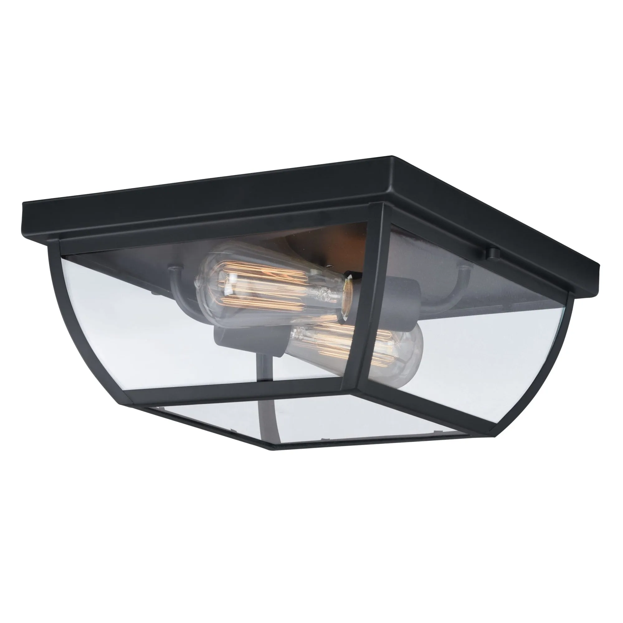 Granville 12.5-in Outdoor Flush Mount Ceiling Light Oil Burnished Bronze