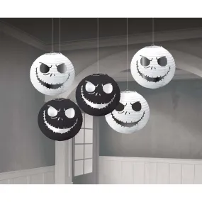 Halloween Nightmare Before Christmas Paper Lanterns | 5ct