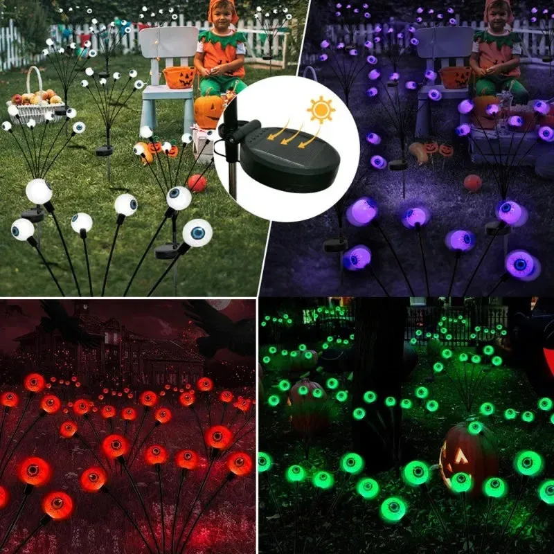 Halloween Solar Eye Balls LED Light 10 pcs set (2 sets per pack)