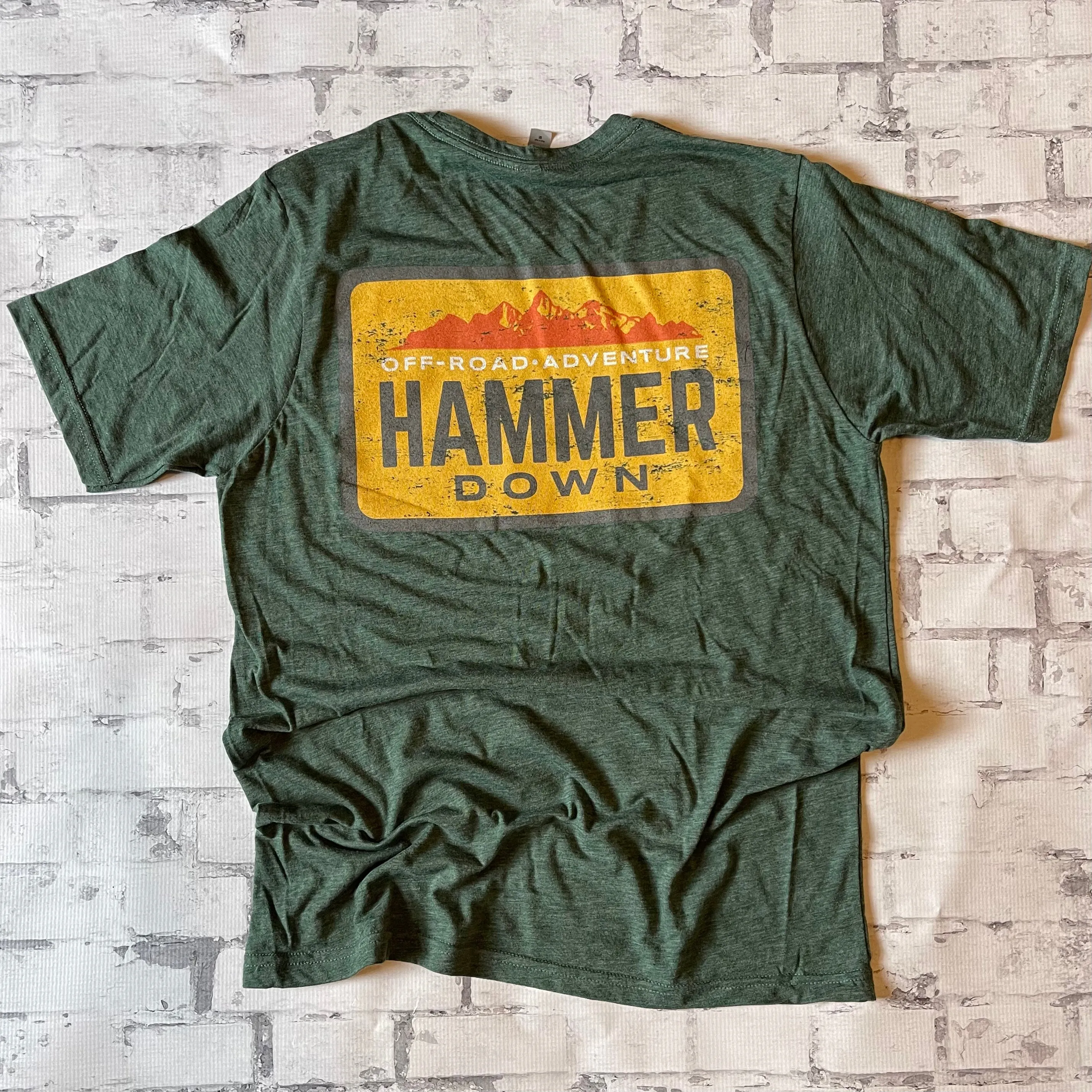 Hammer Down "Red Mountain Patch" Short Sleeve T-shirt - Royal Pine