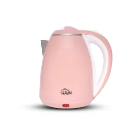 HAVAI Large Premium Electric Kettle 1.8L |Stainless Steel Inner Body | Auto Power Cut | Boil Dry Protection & Cool Touch Double Wall | Portable | 1500 Watts |1 Year Warranty - POWDER PINK