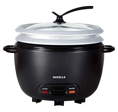 Havells GHCRCCZK070 1.8 liter Rice Cooker, Black