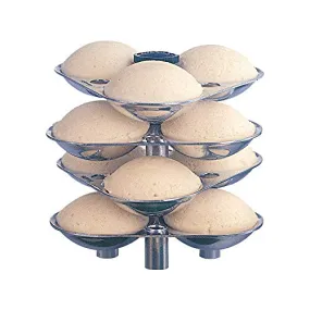 Hawkins Mini Idli Stand - 12 Mini Idlis, (For 3 Litre and bigger Pressure Cooker), Silver (ID12S),Aluminium