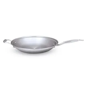 Heritage Steel Stainless Steel 5-ply 13.5" Shallow Wok