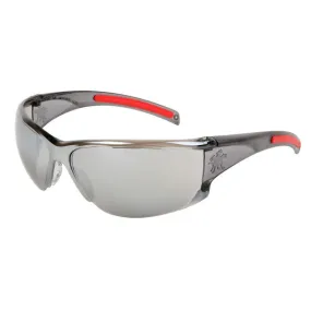 HK117 MCR Safety HK1 Series Safety Glasses, Silver Mirror Lens