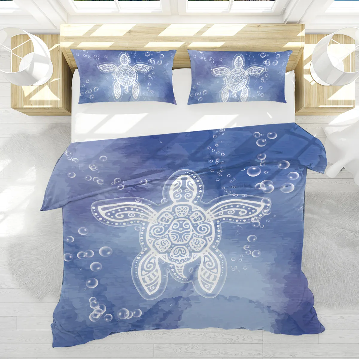 Honu Healing Reversible Bedcover Set