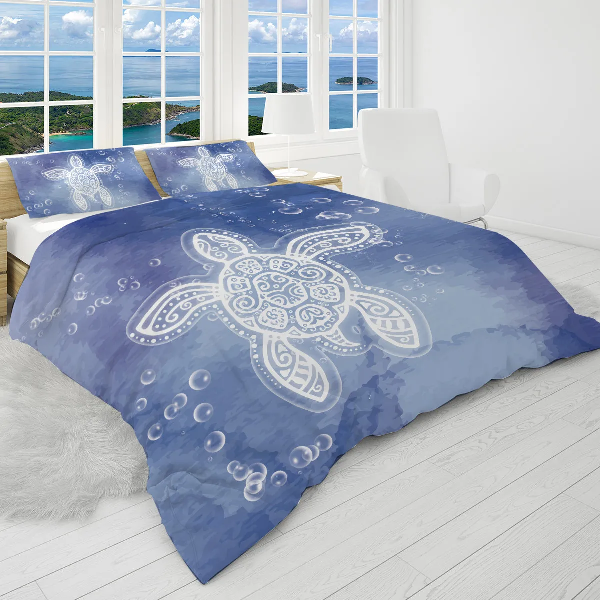 Honu Healing Reversible Bedcover Set