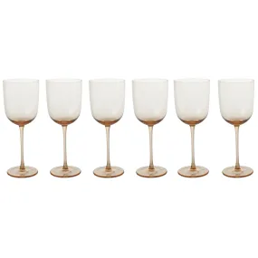 Host Red Wine Glasses | Set of 6 | Blush | by ferm Living