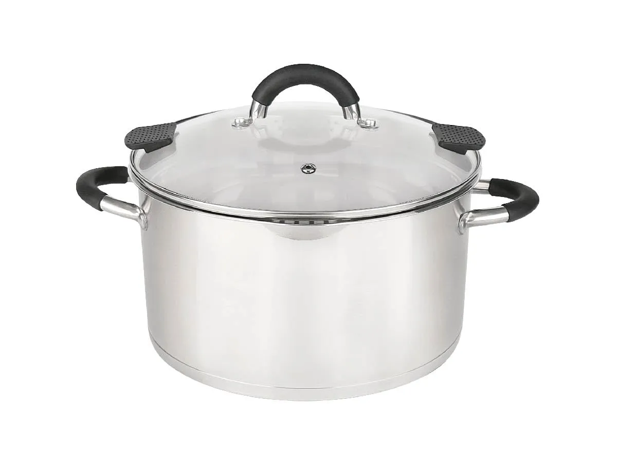 HUDSON Stainless Steel Stockpot 5.2qt, Coockware, Dishwasher Safe