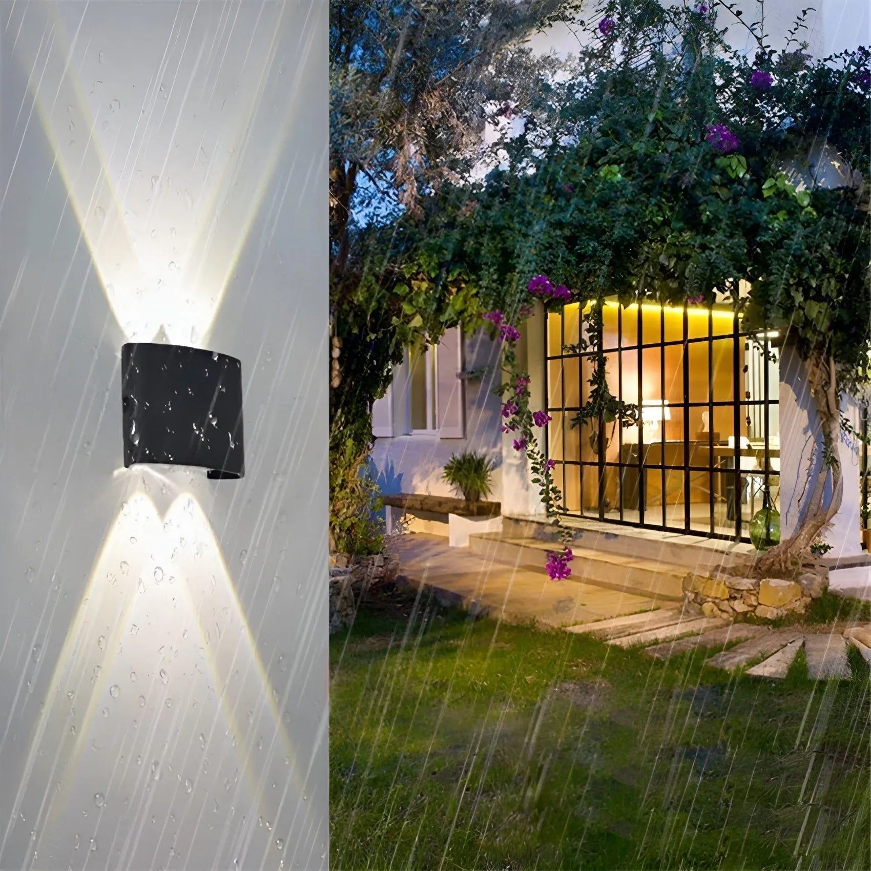 HydroShine Light - Moderne Nordische Wandmontierte Wasserdichte LED-Wandleuchte