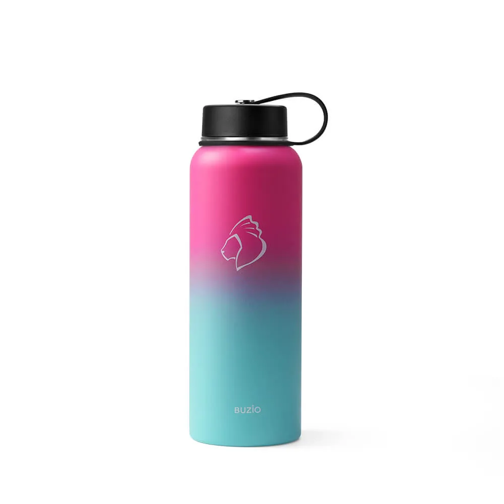 Insulated Water Bottle with 2 Lids | 40oz | Sorbet