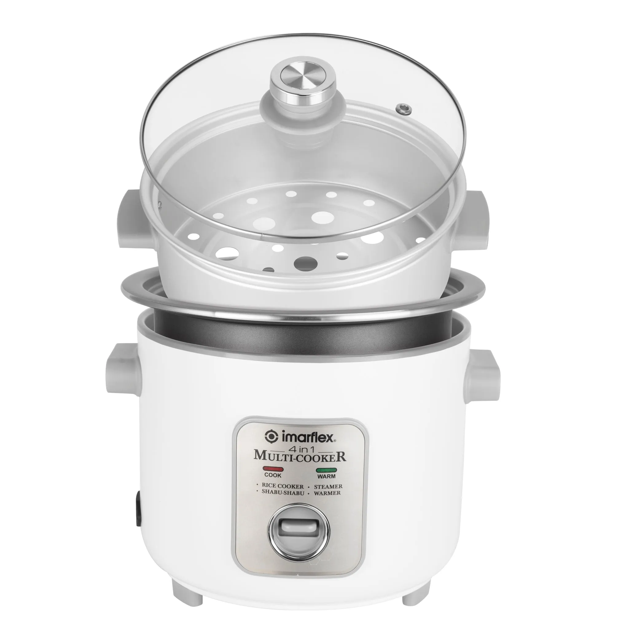 IRC-15LC IMARFLEX 1.5L 4-IN-1 WHT CERAMIC MULTI-COOKER