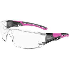 Iron-Fog Premium Grade Anti-Fog Safety Glasses Pink Frame, Clear Lens 3085-P-C/A