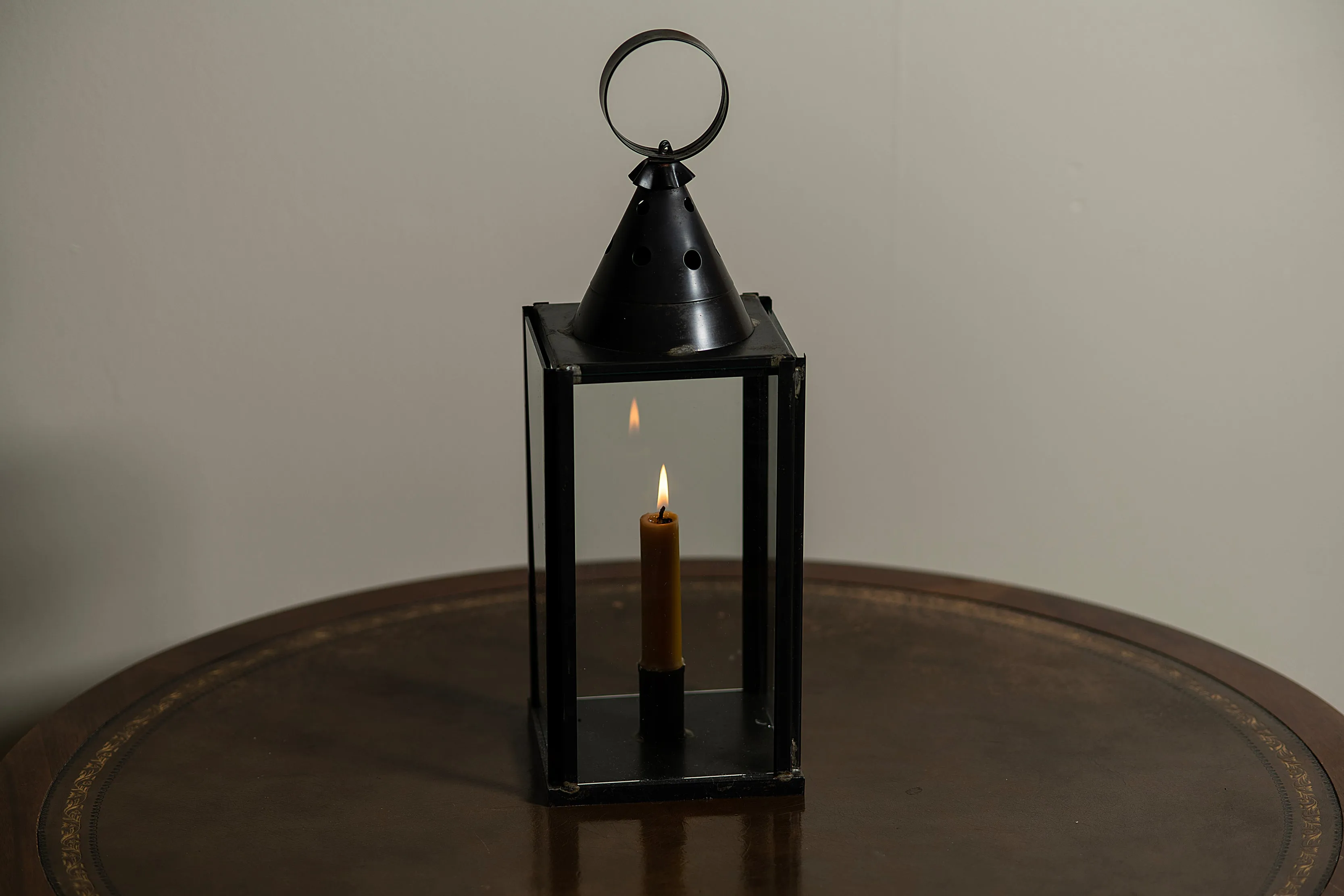 Iron Glass Sided Lantern