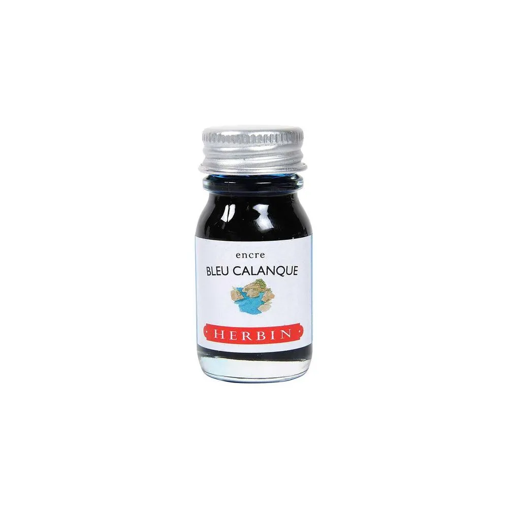 J Herbin Ink Bottle (10ml / 30ml) - Bleu Calanque