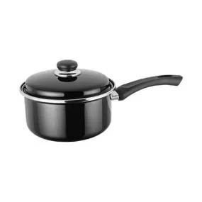 Judge Induction, 20cm Saucepan, 3L, Non-Stick, Black