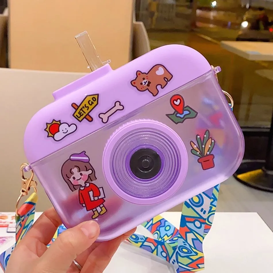 Kawaii Camera Water Bottles