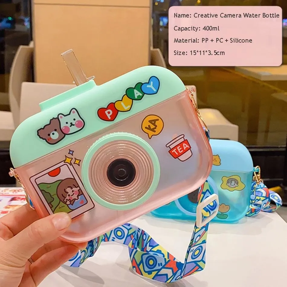 Kawaii Camera Water Bottles