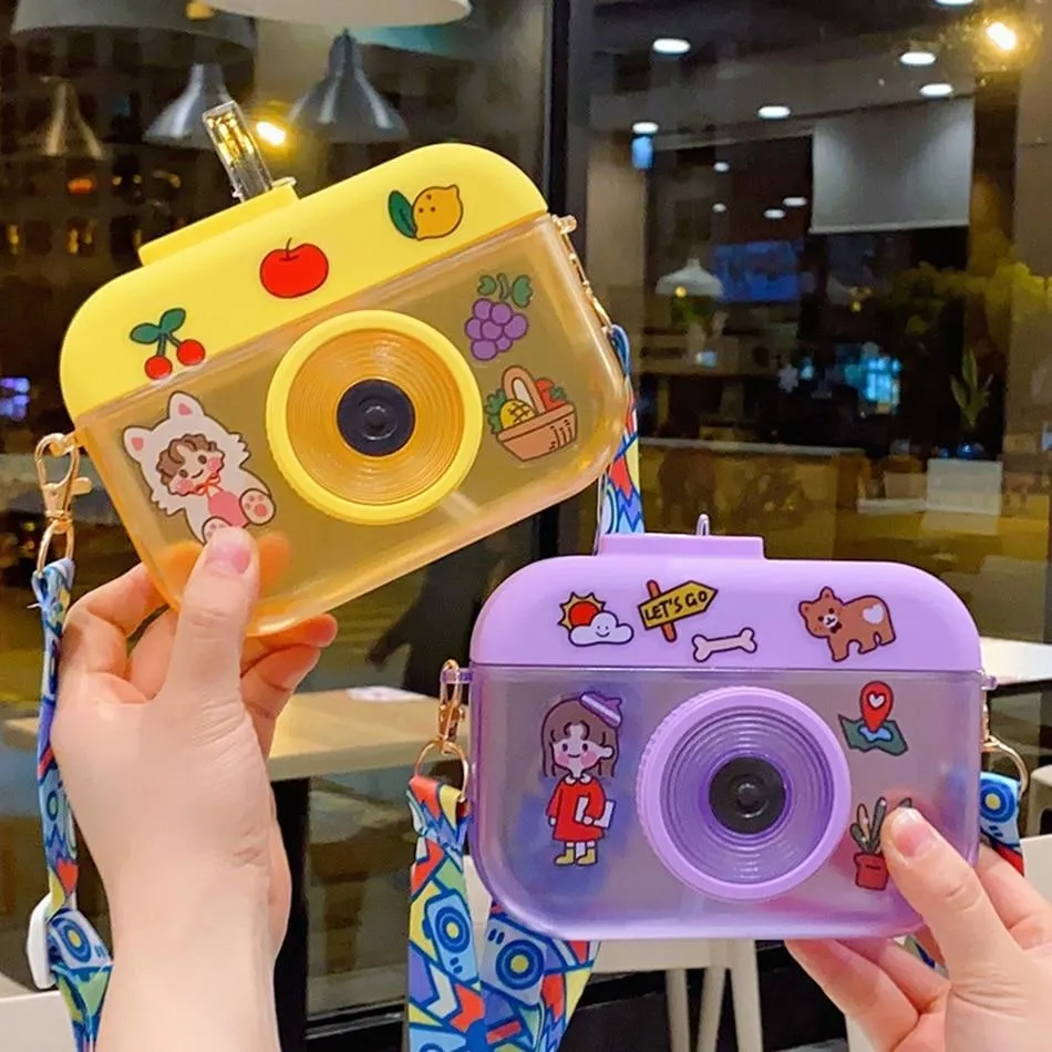 Kawaii Camera Water Bottles