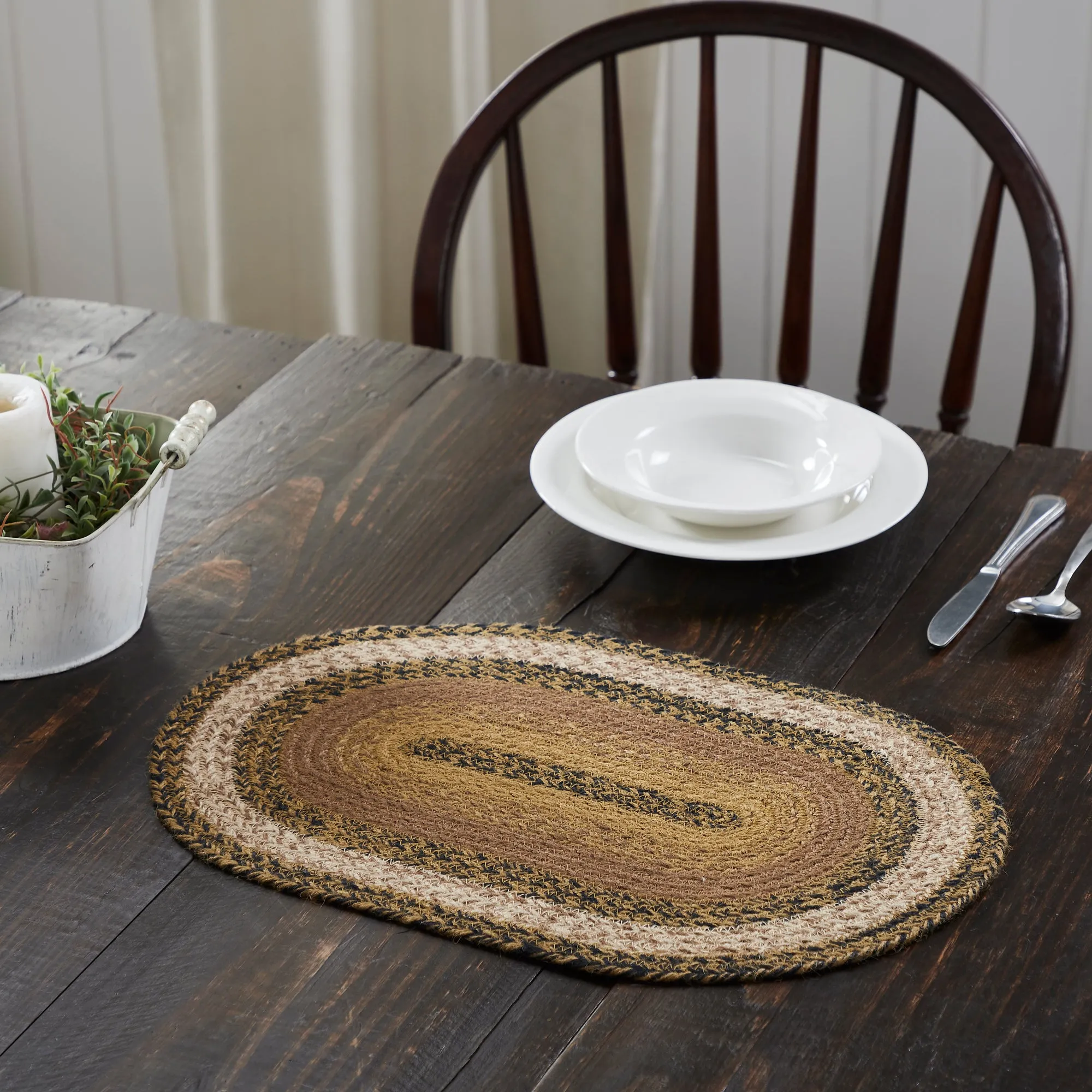 Kettle Grove Jute Oval Placemat 12x18