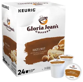 KEURIG 5000330068 K-Cup Pod, Hazelnut Flavor, Yes Caffeine, Medium Roast Box :BX 24: QUANTITY: 4