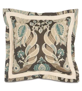 Kira Contrasting Flange Decorative Pillow Cover 16x16