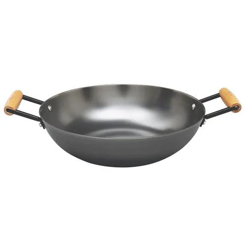 La gourmet Nitrigan 32cm Cast Iron Wok (Induction)