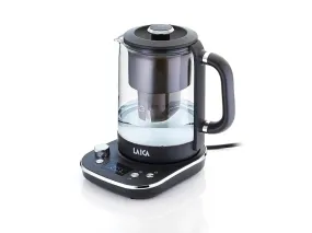 Laica Adjustable Kettle From 38º To 100ºc With Black Water Filter Kj4000l