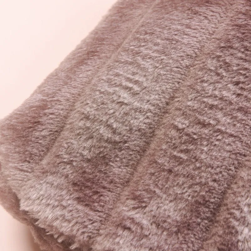 Large 2 Litre Natural Rubber Hot Water Bottle With Warm Faux Fur Cover