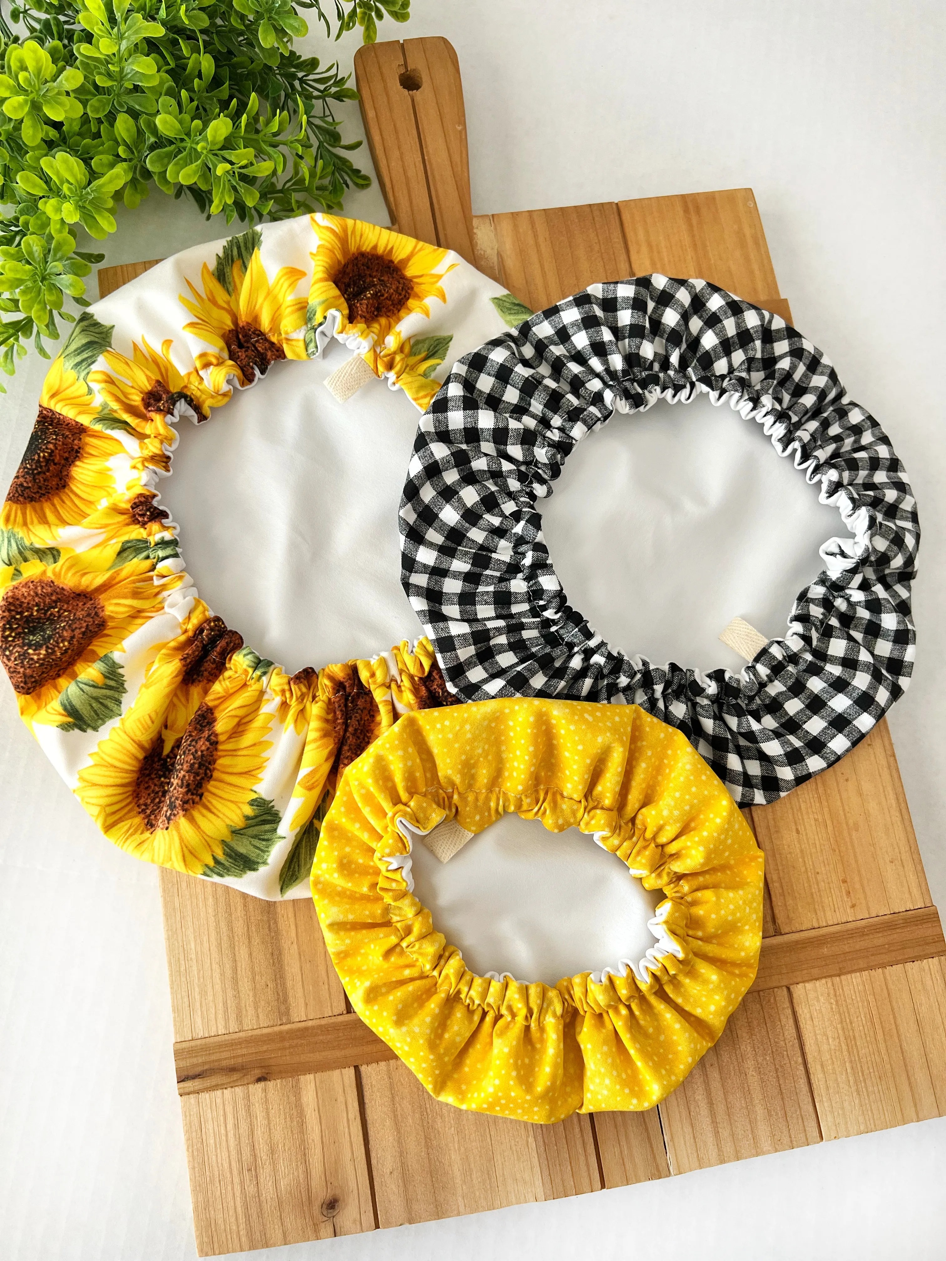 Large Sunflower Bowl Cover Set