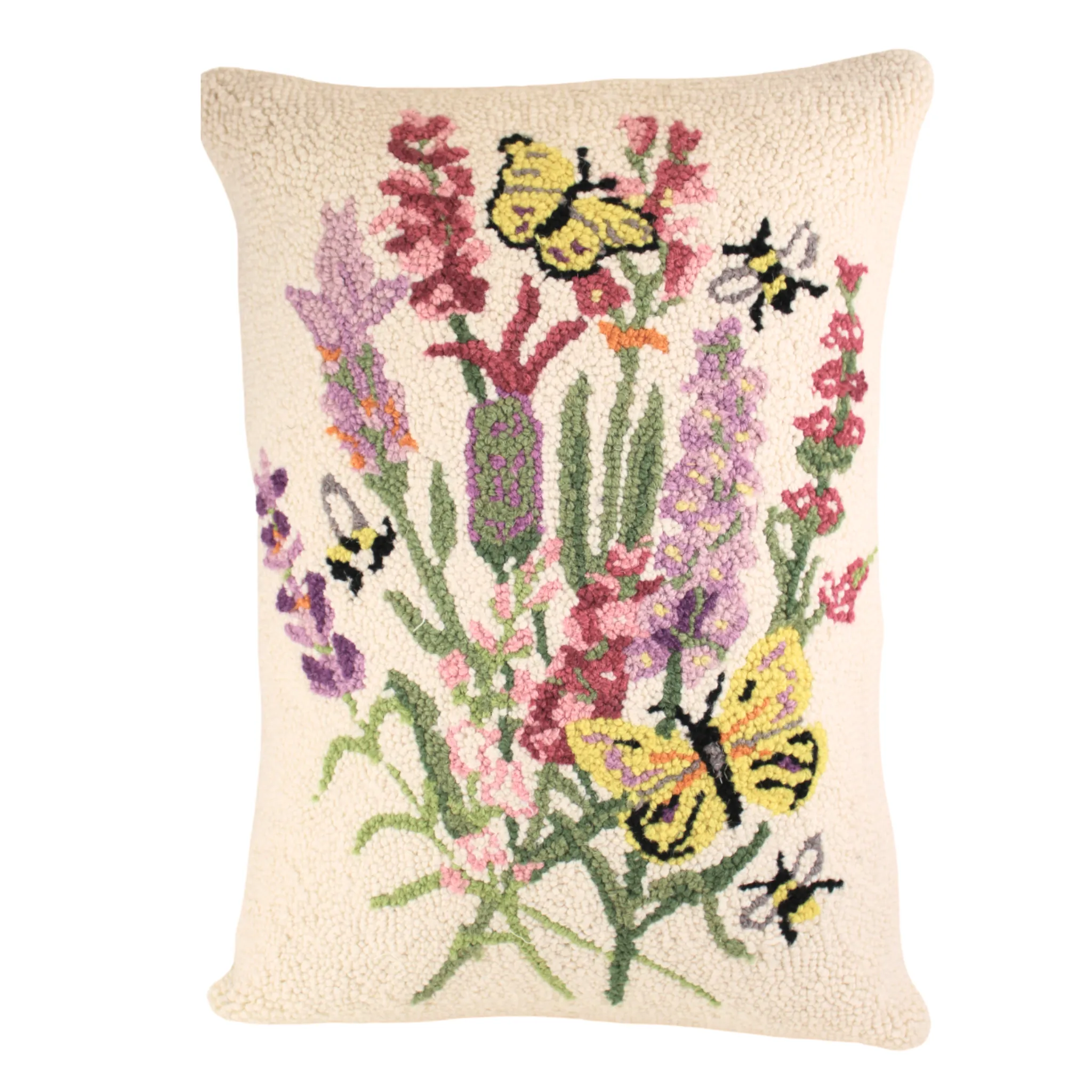 Large Wool Pillow With Lavender